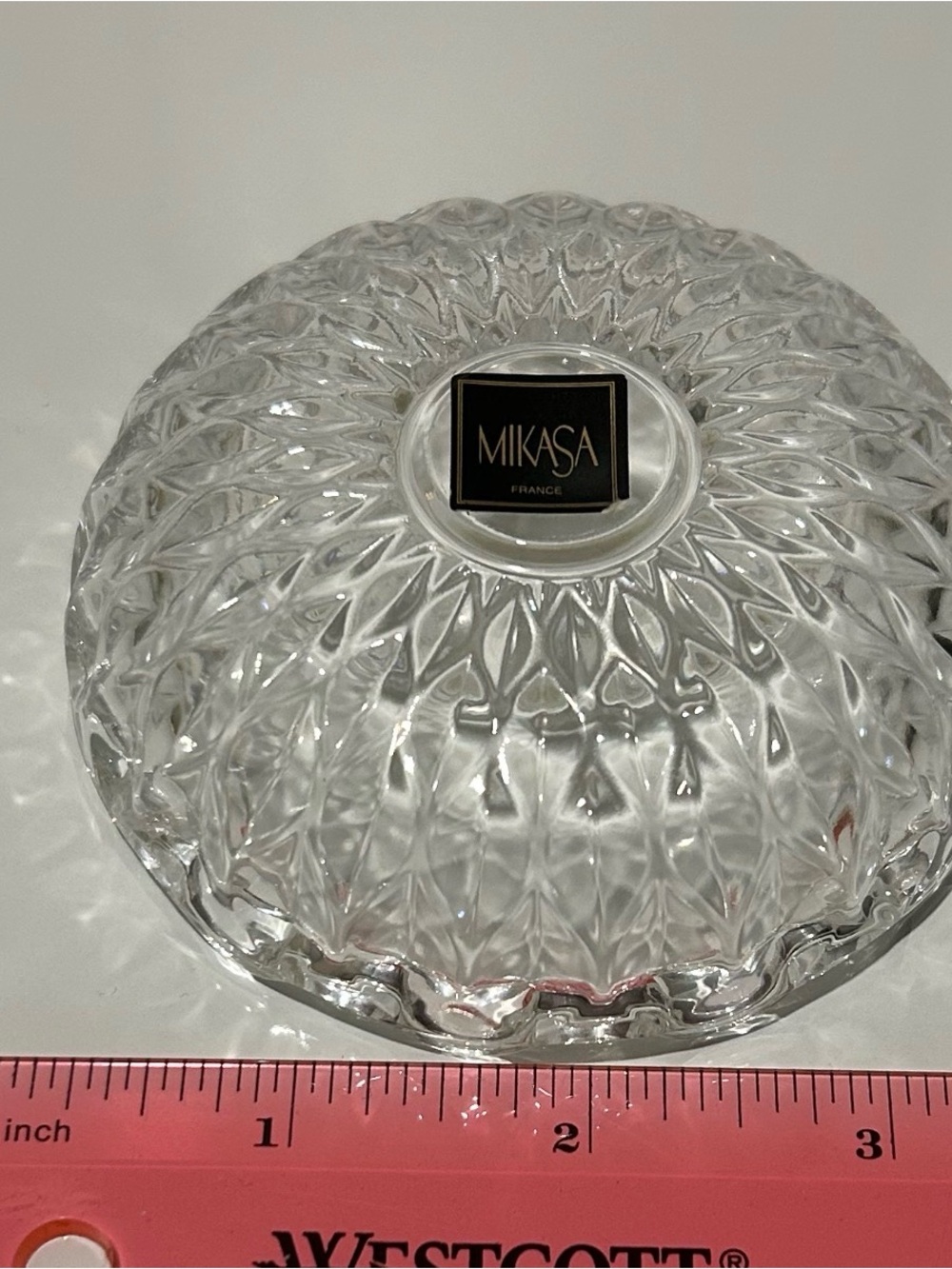 Mikasa Crystal Trinket Dish with Lid - Picture 14 of 14